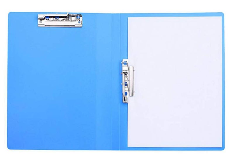 AKAHA Double Strong Clips File Folder Report Cover, Punchless Binder, Office Project Folder, Commercial or School Documents File Folder, for Letter Size or A4 Size, 100 Sheet Capacity, Blue - Image 1